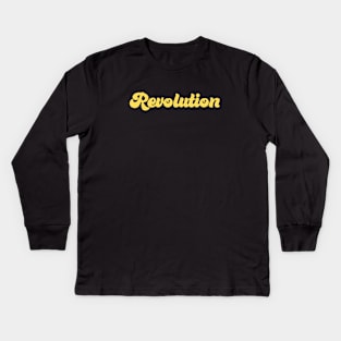 Revolution, mustard Kids Long Sleeve T-Shirt